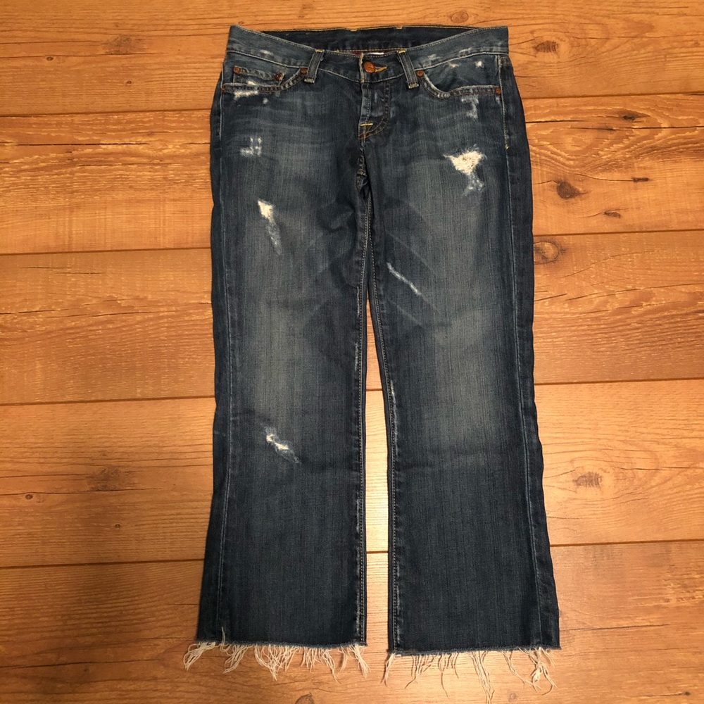 Lucky Brand 2/26 Lil Maggie button fly crops